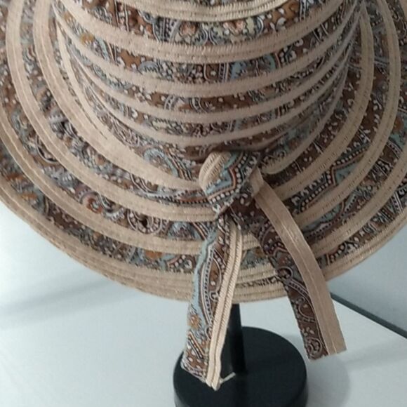 Magid Hats Tan and Brown w/ Paisley Print - Picture 5 of 12